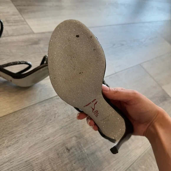 Rene Caovilla Cleo Black Sandal 105 - Picture 8 of 9